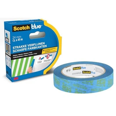Abbildung von ScotchBlue Malerkrepp für Scharfe Linien, 24 mm x 41 m, Extrem Präzises Scotch Klebeband Malerarbeiten, Abklebeband/Kreppband Papier aus PEFC kontrollierten Quellen hergestellt