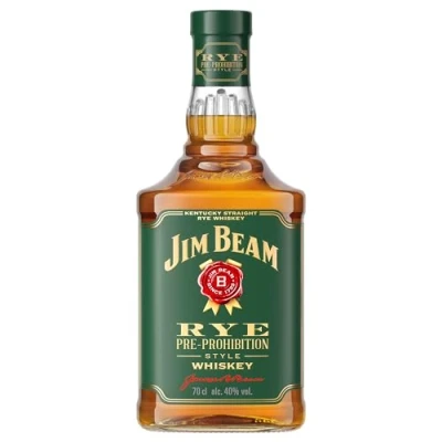 Abbildung von Jim Beam Rye Whiskey Kentucky Straight würziger Geschmack mit kräftigem Roggenaroma 40% Vol. 700ml