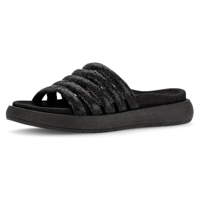 Abbildung von Gabor Pantolette flach, Damen, Größe: 37, Schwarz Schuhe
