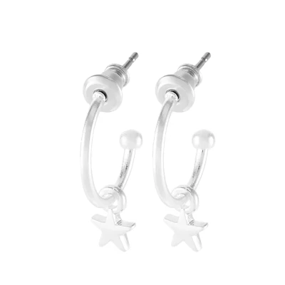 Abbildung von Pilgrim 2IN1 Ohrringe silvercoloured, Damen, Größe: One Size, Silver coloured