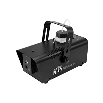 Abbildung von EUROLITE N 19 LED Hybrid RGB Nebelmaschine Kompakte mit 600 Watt Leistung, Beleuchtung, Kabelfernbedienung
