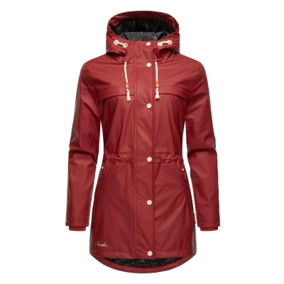 Abbildung von Navahoo Rainy Forest Regenjacke / wasserabweisende Jacke, Damen, Größe: XS, Blood red