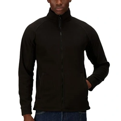 Abbildung von Regatta Professionelle Herren Thor III Fleecejacke mit durchgehendem Reißverschluss, Schwarz, Größe XXL