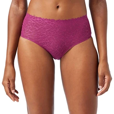 Abbildung von sloggi Damen Zero Feel Lace 2.0 High Waist Slip, Wine, S