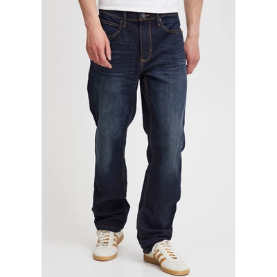 Abbildung von Blend BHRock Herren Jeanshose Hose mit Eingrifftaschen Gürtelschlaufen Stretch Baumwollmischung Regular Fit, Größe:36, Farbe:Dark Blue (76946 L32)