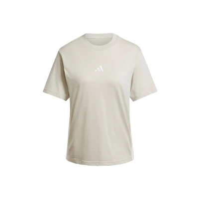 Abbildung von adidas Damen Essentials 3 Stripes Cotton T Shirt, Wonder Alumina/White, M