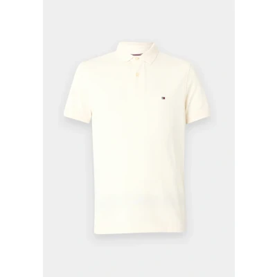 Abbildung von Tommy Hilfiger Herren Poloshirt Kurzarm Core 1985 Regular Fit, Elfenbein (Ivory Petal), XS