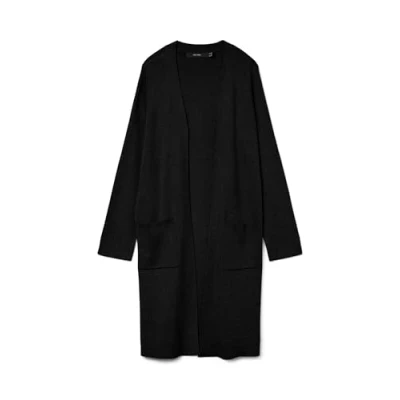 Abbildung von Vero Moda Vmsaba Pocket Coatigan Strickjacke, Damen, Größe: Small, Black