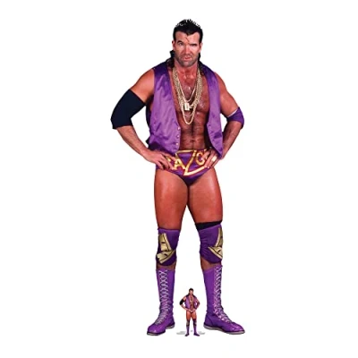 Abbildung von SC4097 Star Cutouts Razor Ramon WWE Pappaufsteller in Lebensgröße mit Tischplatte