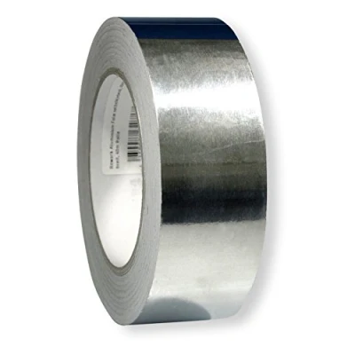 Abbildung von Scotle Aluminium Folie selbstklebend 40 mm auf m Rolle für Rework Löten, RW AF4040