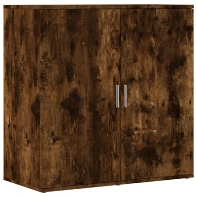 Abbildung von vidaXL Sideboard, Kommode mit Stauraum, Beistellschrank für Wohnzimmer Küche Flur, Anrichte Schrank Highboard, Modern, Räuchereiche Holzwerkstoff