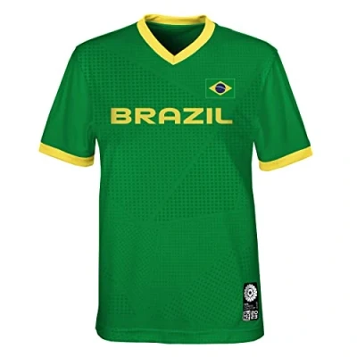 Abbildung von FIFA Offizielles Trikot der Frauenfussball Weltmeisterschaft 2023, Brasilien, Grün, 5 6 Jahre
