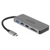 Abbildung von 3 Port Hub und 2 Slot Card Reader, Kartenleser