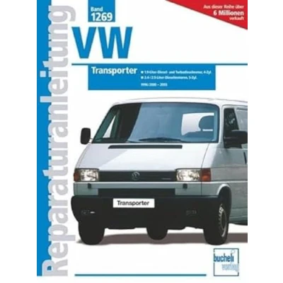 Abbildung von VW Transporter T4 / Caravelle: 1.9 Liter Diesel und Turbodiesel Motor, 4 Zyl. 2.4 /2.5 5 Zyl (Reparaturanleitungen)