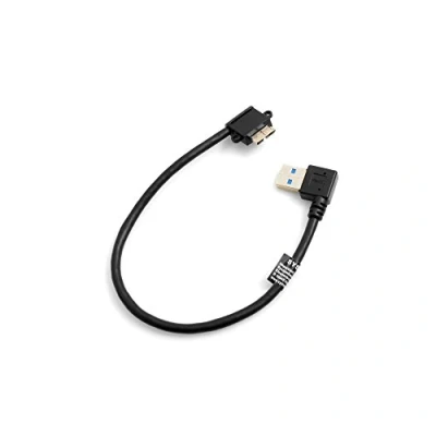 Abbildung von System S Micro USB 3.0 auf A Datenkabel Ladekabel Kurzes Kabel Gewinkelt Winkelstecker 90 Grad 26 cm