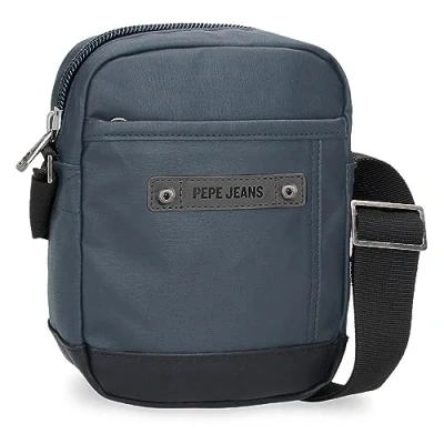 Abbildung von Pepe Jeans Hatfield Kleine Umhängetasche Blau 15x19,5x6 cm Polyester, blau, Talla única,