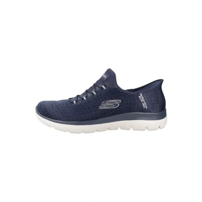Abbildung von Skechers Damen Summits Classy Night Sneaker, Marineblau Silberfarben, 39.5 EU