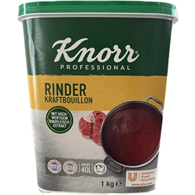 Abbildung von Knorr Rinder Kraftbouillon (vielseitig anwendbare Rinderbrühe, würziger Geschmack) 1er Pack (1 x 1kg)