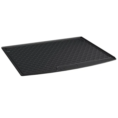 Abbildung von AROBA GL1038 Design Kofferraumwanne kompatibel mit Volkswagen Caddy Personenwagen BJ. 9.2010 2020 Kofferraummatte passgenau erhöhter Rand schwarz