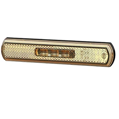Abbildung von HELLA 2PS 013 300 111 Seitenmarkierungsleuchte Begrenzungsleuchte Anhänger Wohnwagen Shapeline Tech LED 24/12V Anbau/geschraubt SAE/ADR/GGVS Kabel: 1300mm Stecker: EasyConn