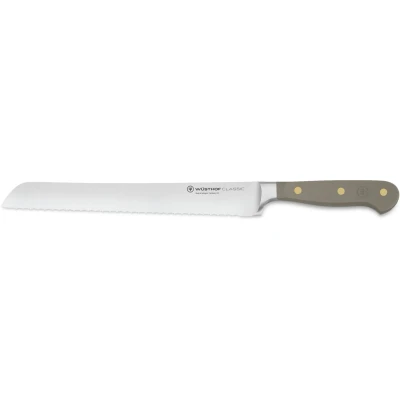 Abbildung von WÜSTHOF Classic Brotmesser 23 cm mit Präzisions Doppelwelle, Velvet Oyster (Grau)