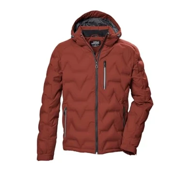 Abbildung von killtec Herren Steppjacke mit Kapuze/Jacke ist wasserabweisend KOW 60 MN QLTD JCKT, ziegelrot, L, 41834 000