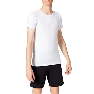 Abbildung von CALIDA Pure &amp; Style T Shirt Herren, Rundhalsausschnitt, aus weicher PIMA Baumwolle, maskuliner Nadelzug, atmungsaktiv, schnelltrocknend und geruchshemmend