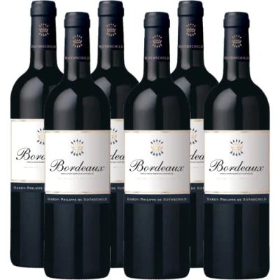 Abbildung von Bordeaux AOC Rouge, Trockener Rotwein aus Frankreich, 6 x 750ml