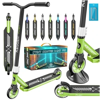 Abbildung von KESSER® Stunt Scooter X Limit Pro 360 Lenkung Funscooter Stuntscooter mit Ständer ABEC 9 Kugellagern, 110mm PU Räder, Ständer,Kickscooter Tretroller Cityroller Trick Roller für Kinder Erwachsene