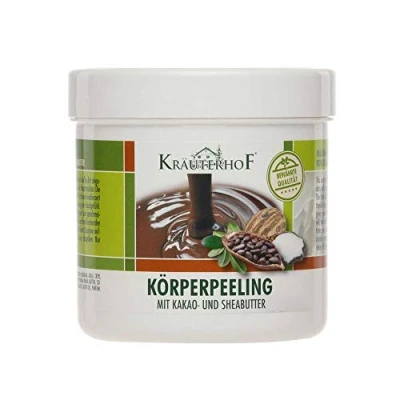 Abbildung von Kräuterhof® Körperpeeling Peeling Body Scrub Hautpflege, Kakaobutter &amp; Sheabutter, 400 g
