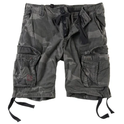 Abbildung von Surplus Raw Vintage Airborne Herren Cargo Shorts, blackcamo, M