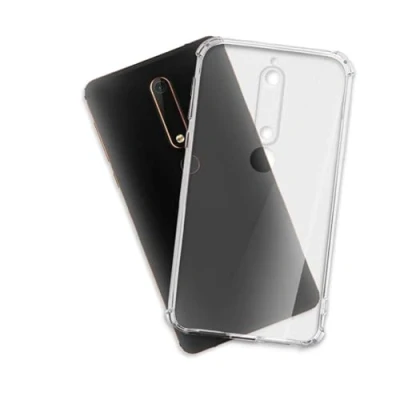 Abbildung von mtb more energy® Case Soft Armor kompatibel mit Nokia 6.1 (5.5&#039;&#039;) verstärkte Ecken Kameraschutz 1,5mm TPU Schutz Hülle Cover Tasche Handyhülle