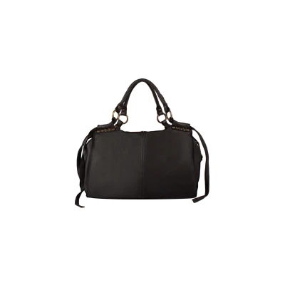 Abbildung von DREIMASTER Vintage Damen Lederhandtasche EINHEITSGRÖSSE / Schwarz 100% Leather