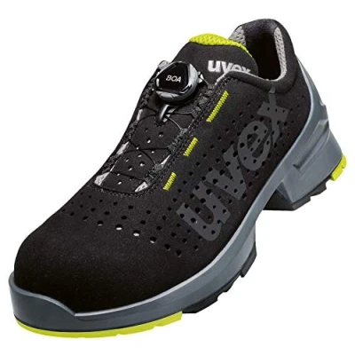 Abbildung von Uvex 1 BOA Arbeitsschuhe S1 SRC ESD Lime Schwarz Weite 10 / Schmal, Größe:43