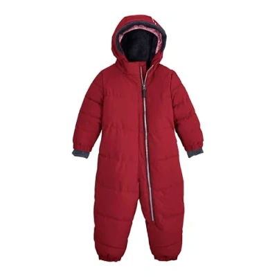Abbildung von first instinct by killtec Kinder Steppoverall mit Kapuze/Schneeanzug ist wasserabweisend FIOW 20 MNS QLTD ONPC, dunkel fuchsia, 86, 42261 000
