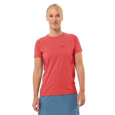 Abbildung von Jack Wolfskin Narrows Sport Tshirt, Damen, Größe: XS, Vibrant red