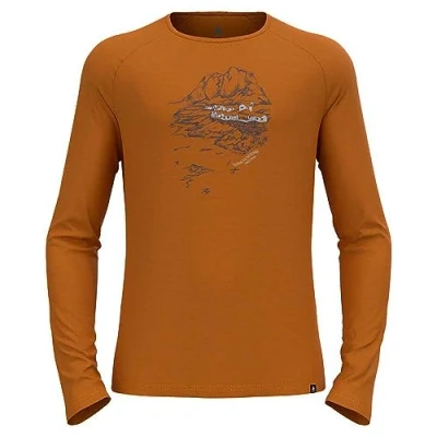 Abbildung von Odlo Herren Langarm Shirt ASCENT MERINO 200 DAWN TRACKS, black, S