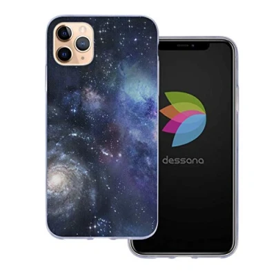Abbildung von dessana Weltall transparente Schutzhülle Handy Case Cover Tasche für Apple iPhone 11 Pro Max Nebel Sterne