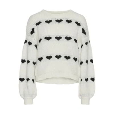 Abbildung von JDY Strickpullover Pullover Herzchenmuster PCNOVE LS O NECK HEART KNIT