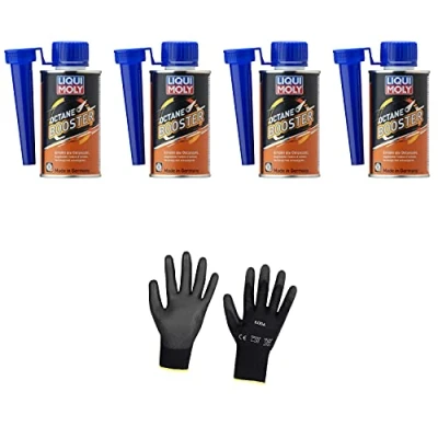 Abbildung von Iloda 4xOriginal Liqui Moly 200ml Octane Booster 21280 Schutzhandschuhe