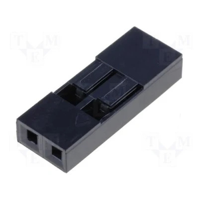Abbildung von 50 Stück Pinheader Buchsenstecker Raster 2,54mm einreihig 2 polig