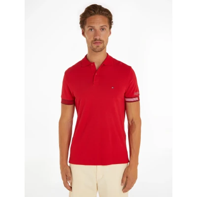 Abbildung von Tommy Hilfiger Poloshirt FLAG CUFF SLIM POLO