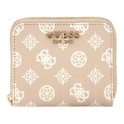 Abbildung von Guess Laurel Small ZIP Around Geldbörse, Damen, Größe: One Size, Sand logo