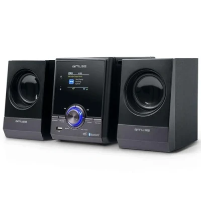 Abbildung von Muse Stereoanlage, Kompaktanlage mit CD Player &amp; DAB Radio, Mini Stereoanlage 2 Lautsprecher, Musikanlage FM/DAB/DAB+ Digital Bluetooth AUX, MP3 Spotify, Musik Anlage Kompakt