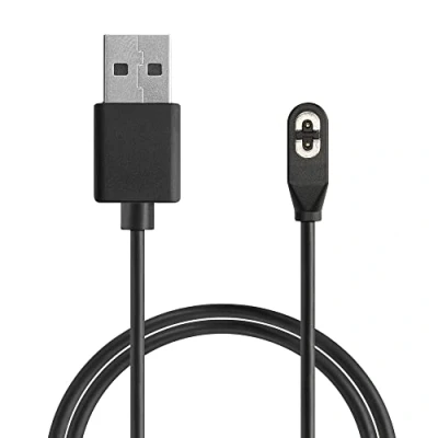 Abbildung von kwmobile USB Kabel Charger kompatibel mit AfterShokz Aeropex AS800 / OpenComm ASC100SG Ladekabel Smart Watch Ersatzkabel Fitnesstracker Aufladekabel in Schwarz