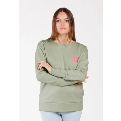 Abbildung von Key Largo Weekend Round Sweatshirt, Damen, Größe: XS, Light khaki