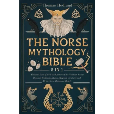 Abbildung von the Norse Mythology Bible: [5 IN 1] Timeless Tales of Gods and Heroes Northern Lands Discover Traditions, Runes, Magical Creatures All Paganism Beliefs