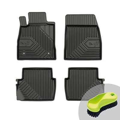 Abbildung von FROGUM No.77 Gummimatten Ganzjahresset von Auto Fußmatten Autofussmatten für Ford Fiesta VII ab 2017 Langlebiges TPE Material