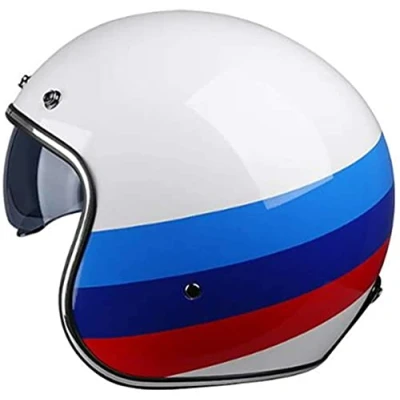 Abbildung von Motorrad Jet Helme Classic Original Helm Europa ECE DOT Approved Motorradhelm Half Open Face Herren Damen Casco Vintage Scooter Retro Pare Moto Cascos para