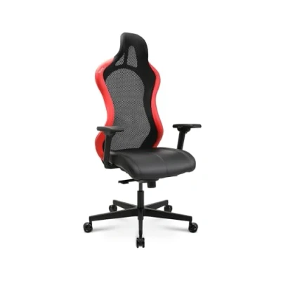 Abbildung von Topstar Bürostuhl Gamingstuhl Sitness RS Sport Plus Continental Kunstleder inkl. Armlehnen rot/schwarz